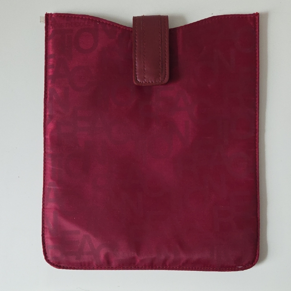 Kenneth Cole Reaction Red Lined Tablet IPAD Holder NWT